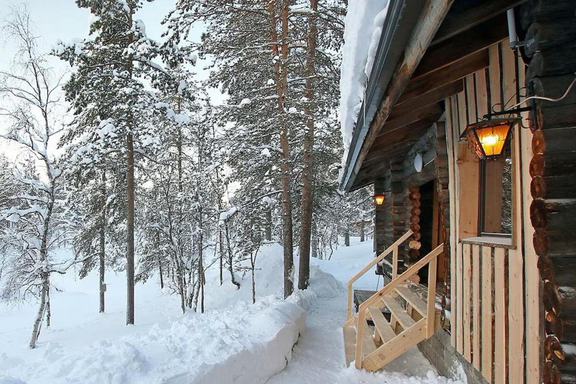 Kuukkeli Log Houses Aurora Cabin - Jaspis Saariselka Exterior photo